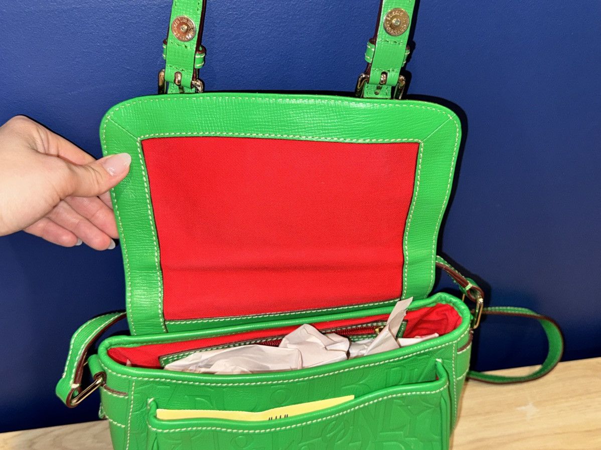 Dooney & Bourke Dooney & Bourke Embossed Logo Leather Crossbody – Green Size ONE SIZE - 7 Thumbnail