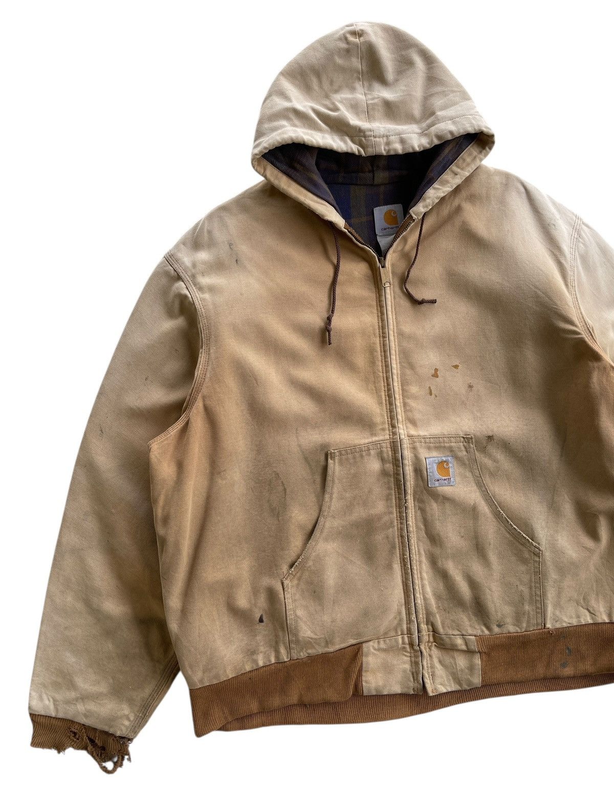 Carhartt Destroyed❗️Vintage 80s Carhartt Active Workwear Jacket Size US XXL / EU 58 / 5 - 9 Thumbnail