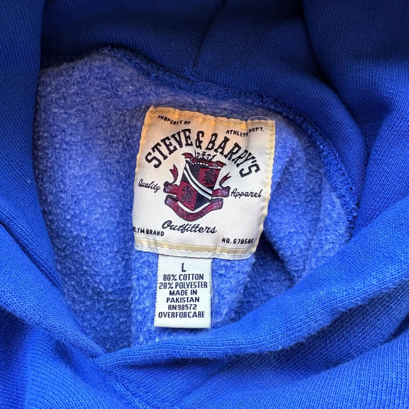 Steve And Barrys Vintage Steve And Barrys Reverse Weave Duke Sweatshirt Size US L / EU 52-54 / 3 - 3 Thumbnail