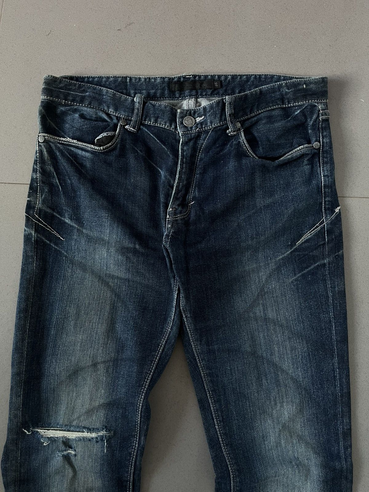 GOSTAR DE FUGA FUGA JAPANESE 00’s VINTAGE DENIM DISTRESSED PANTS JEANS VKEI Size US 30 / EU 46 - 3 Thumbnail