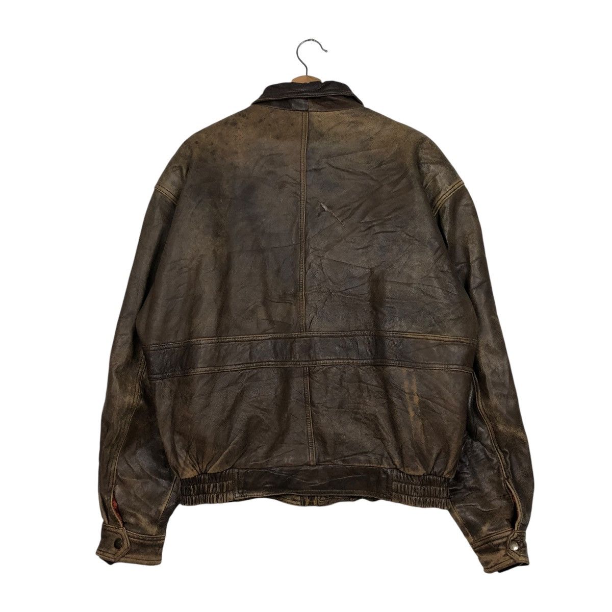 Japanese Brand VINTAGE PARACHUTE BIKER LEATHER JACKET BLANKET ISSEY MIYAKE Size US L / EU 52-54 / 3 - 10 Thumbnail