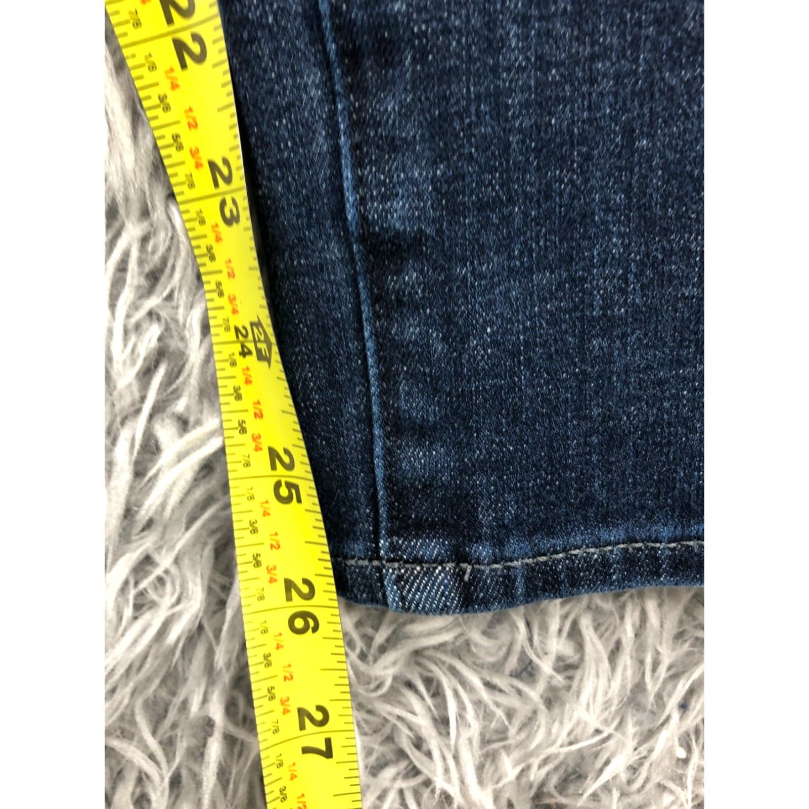 Gap Gap 1969 Skinny Jeans Womens Dark Wash Blue Size 29 Denim Regular Rise 5-Pocket Recycled Theme Classic Modern Jeans Size 29" - 3 Thumbnail
