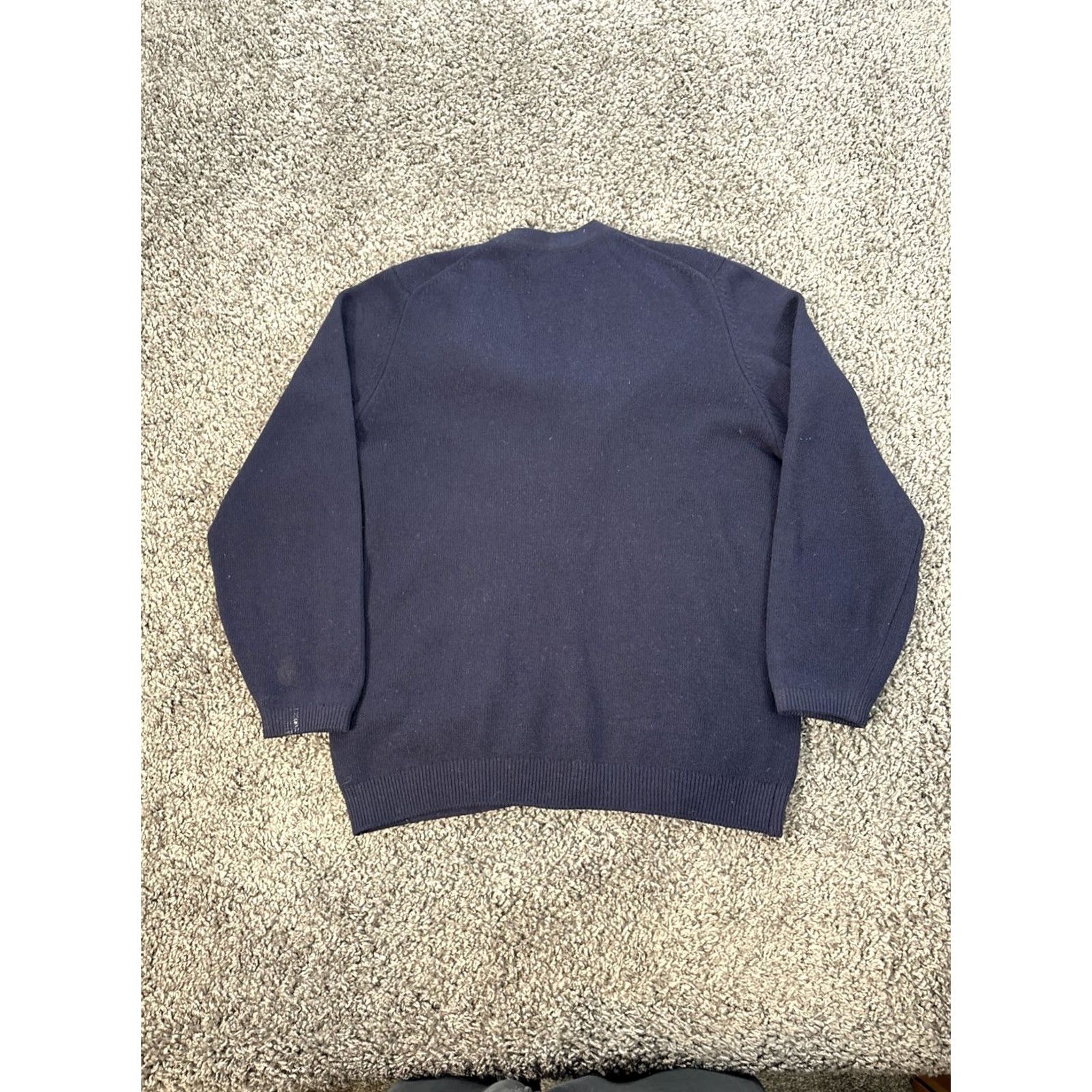 Vintage VINTAGE Glenmac Sweater Men Large Blue Wool V-Neck Military Cardigan Size US L / EU 52-54 / 3 - 6 Thumbnail
