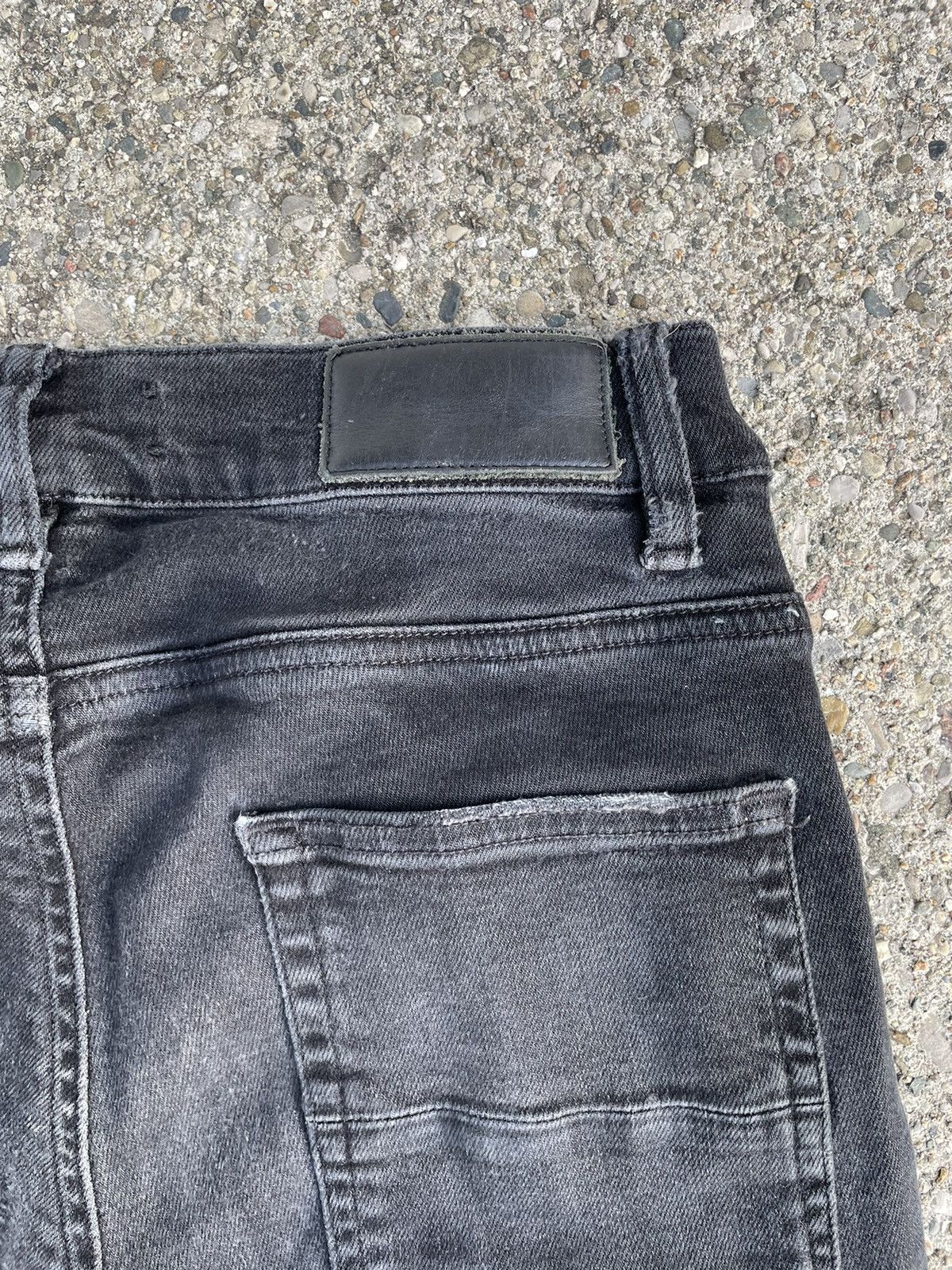 Amiri AMIRI BLACK AND CAMO DISTRESSED DENIM Size US 30 / EU 46 - 5 Thumbnail