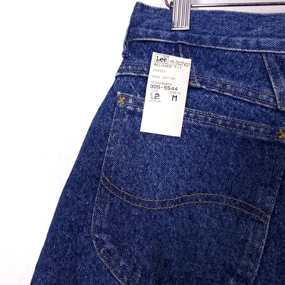 Lee Vintage Dead Stock Lee Pepper Wash Dark Jeans 12 Size 34" / US 12 / IT 48 - 4 Thumbnail