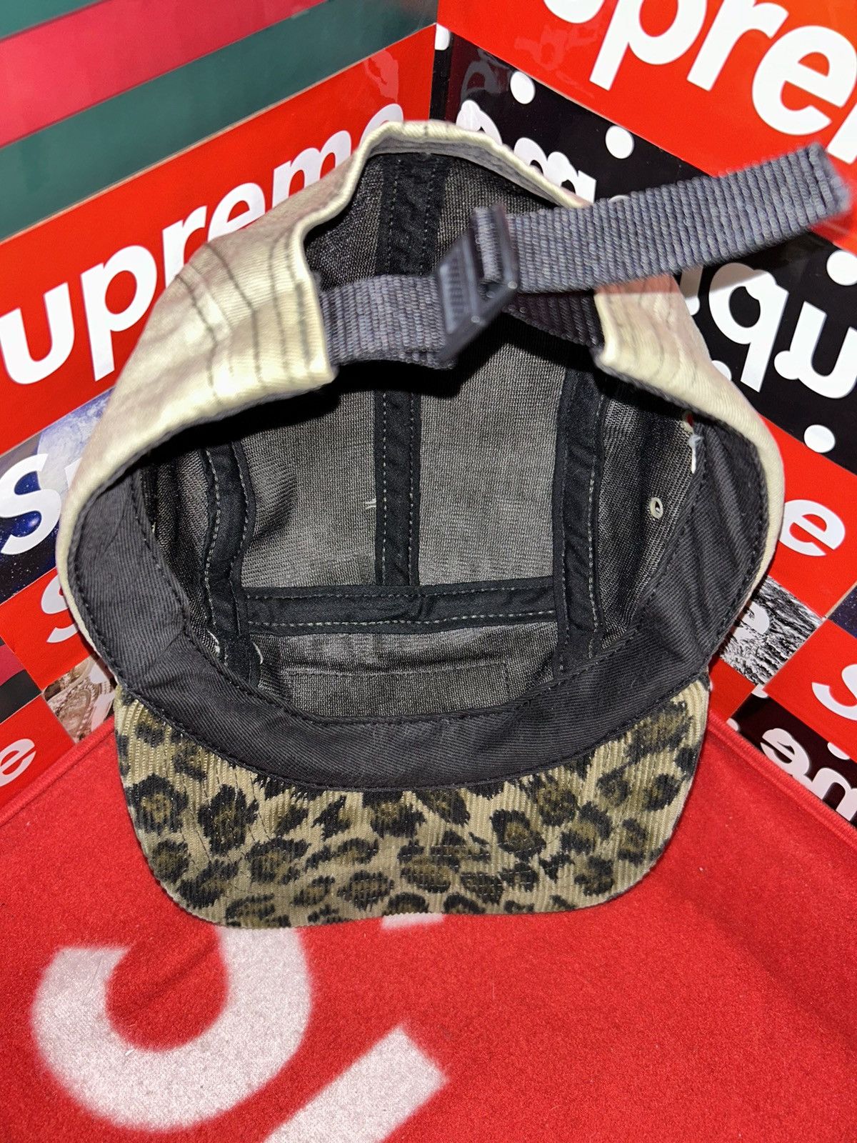 Supreme Supreme Safari Leopard Camp Cap Olive FW11 VNDS RARE HAT Size ONE SIZE - 6 Thumbnail