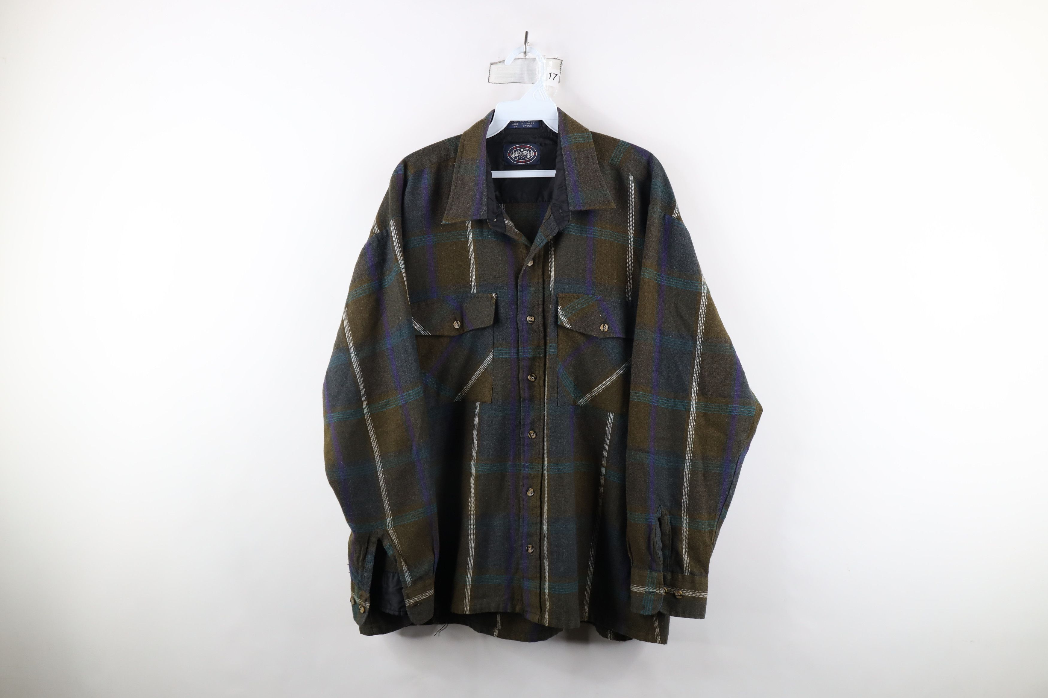 Vintage Vintage 70s Streetwear Double Pocket Collared Button Shirt Size US XL / EU 56 / 4 - 1 Thumbnail