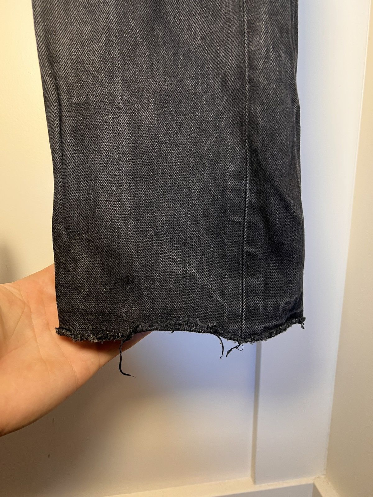 Naked & Famous Vintage Naked & Famous black raw selvedge denim slim jeans Size US 33 - 14 Thumbnail