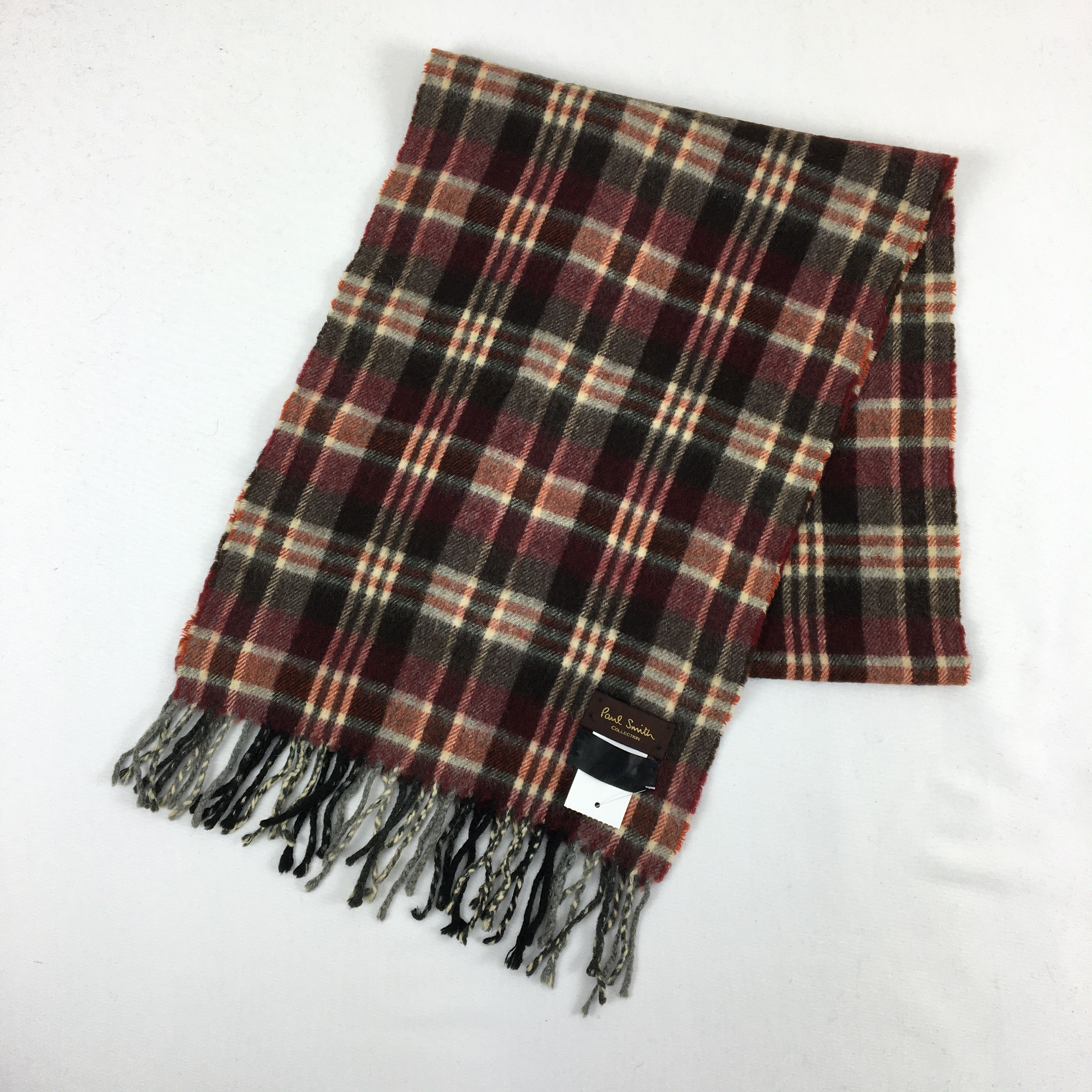 Paul Smith Vintage Paul Smith Scarf Muffler Plaid Wool Winter Scarves Size ONE SIZE - 3 Thumbnail