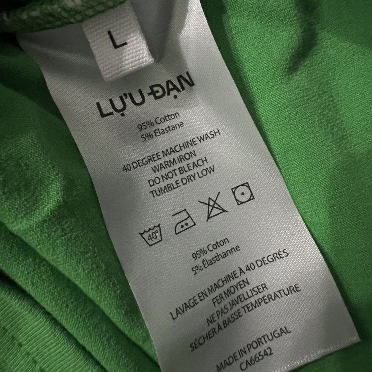 LUU DAN LỰU ĐẠN Lizard Green Sleeveless Top (Unisex) Size US M / EU 48-50 / 2 - 7 Thumbnail