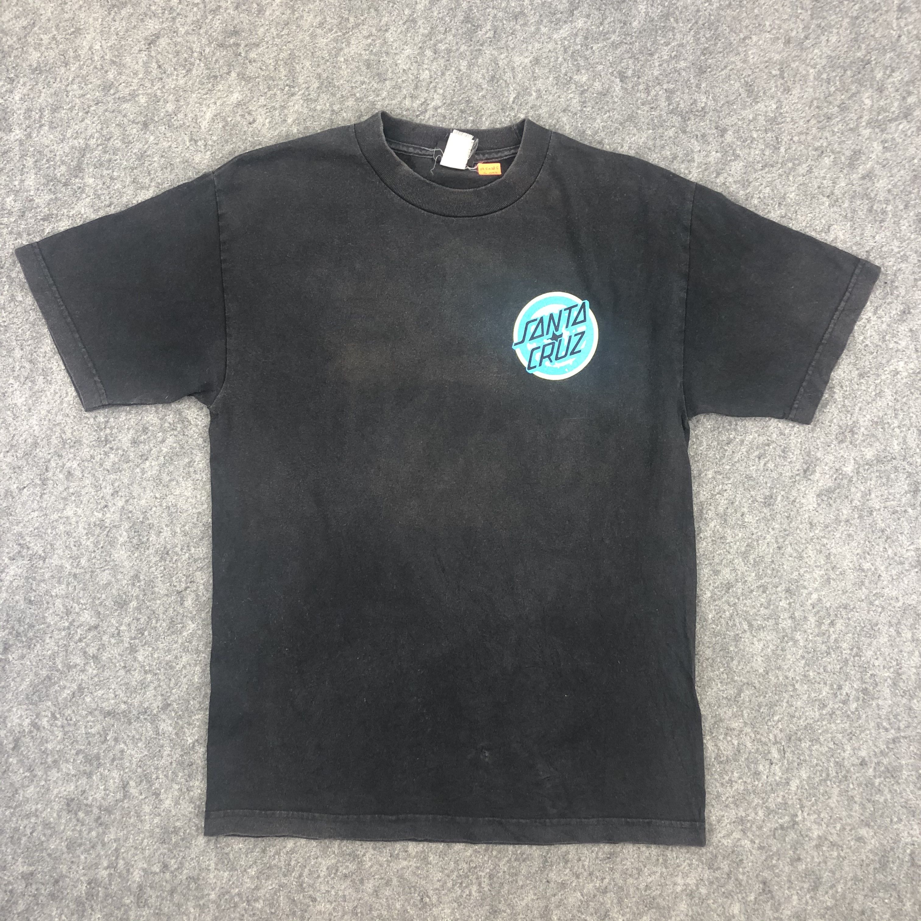 Santa Cruz Skateboards Vintage 90's NHS Santa Cruz - Rob Roskopp T-Shirt - G099 Size US M / EU 48-50 / 2 - 2 Thumbnail