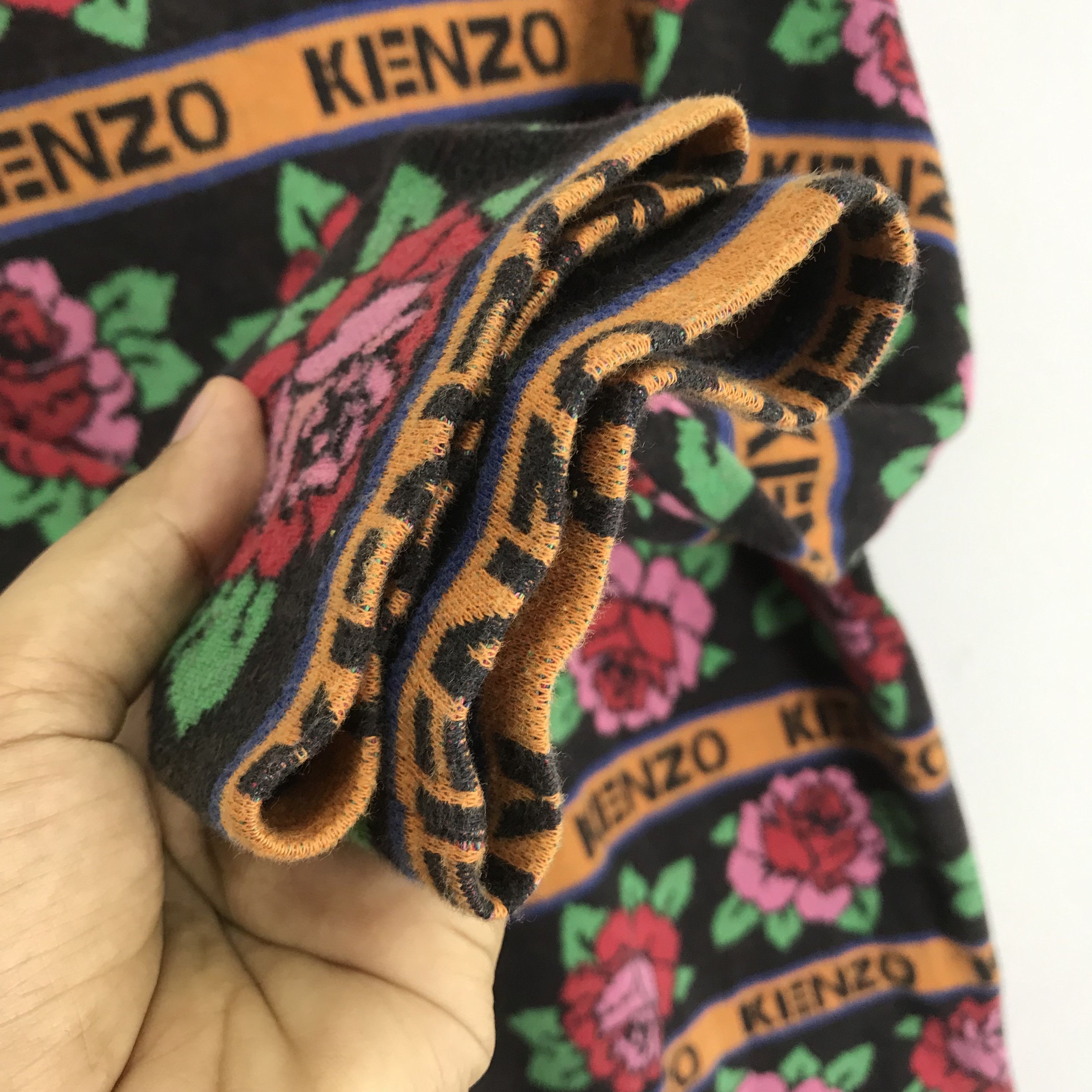 Japanese Brand Vintage Kenzo Jeans Floral Overprinted Sweatshirt Size M / US 6-8 / IT 42-44 - 6 Thumbnail