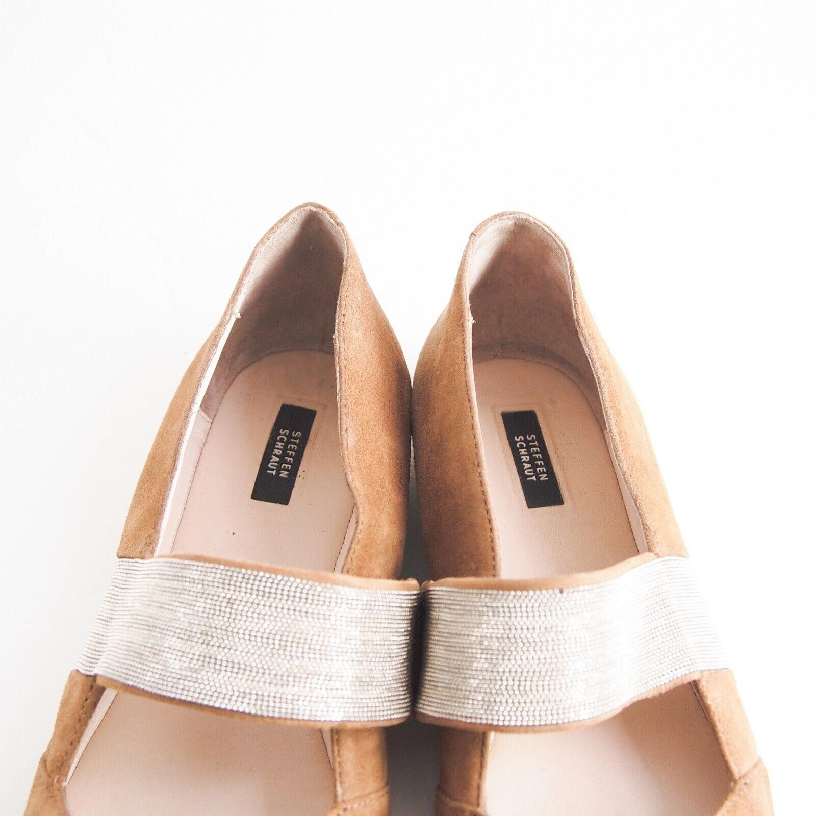 STEFFEN SCHRAUT Steffen Schraut Mary Jane Flats Brown Suede EU 39 US 9 Size US 9 / IT 39 - 4 Thumbnail