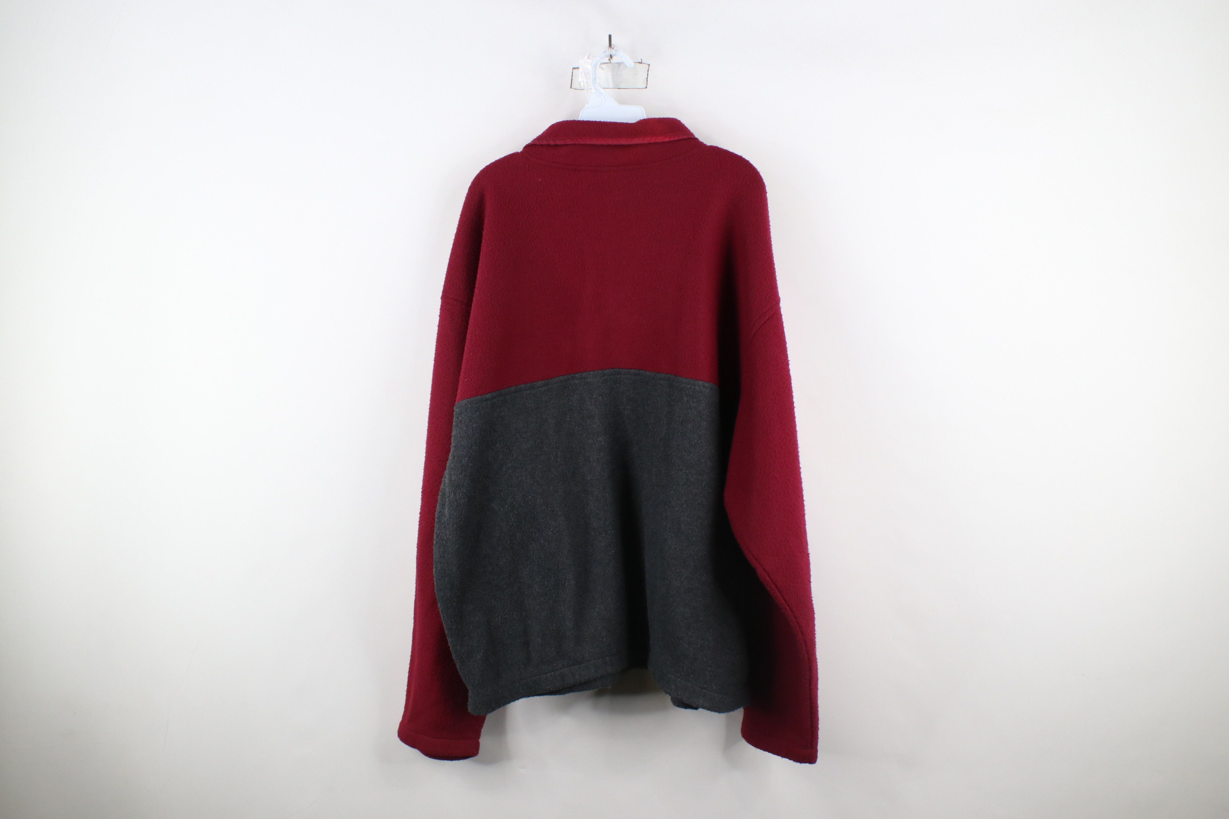 Vintage Vintage 90s Streetwear Block Snap Button Fleece Sweater Size US XL / EU 56 / 4 - 11 Thumbnail