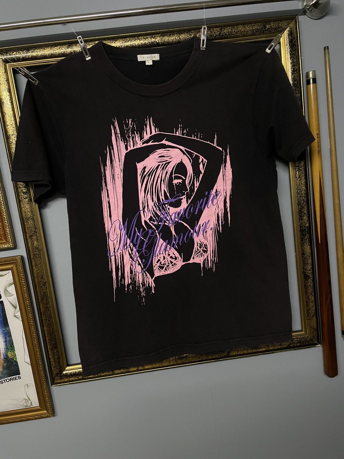 Designer × Japanese Brand × Vintage Vintage 1990s Japan Designer Aiuola My Favourite Glamour Tee Size US M / EU 48-50 / 2 - 2 Thumbnail