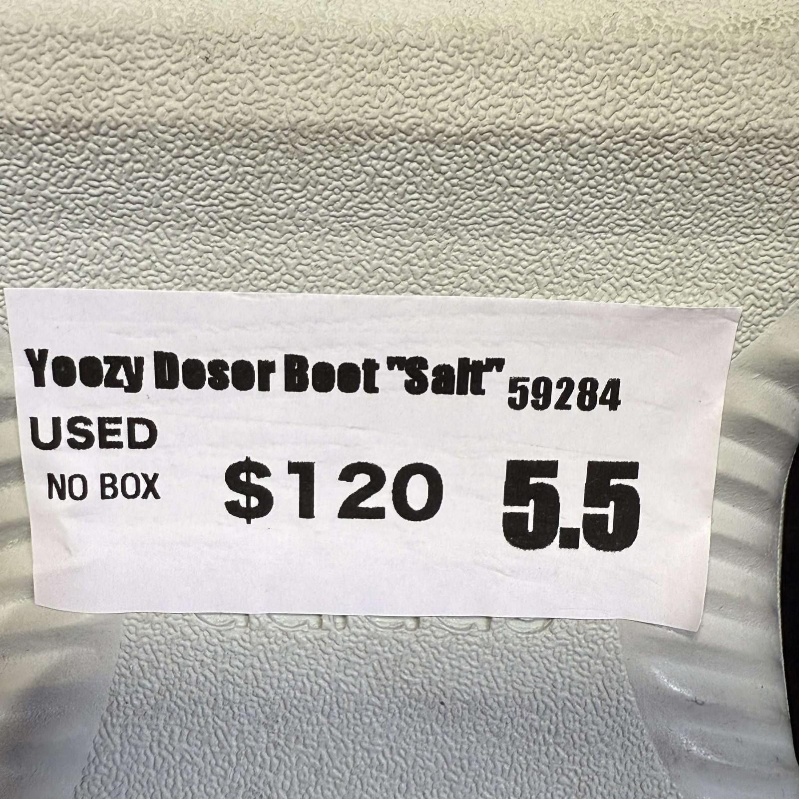 Adidas Adidas Yeezy Desert Boot Salt US 5.5 Used No Box Size US 5.5 / EU 38 - 8 Thumbnail