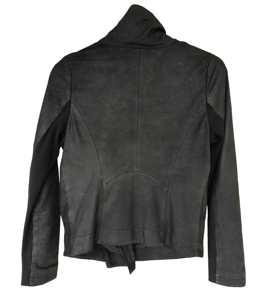 Patrizia Pepe ❎ Patrizia Pepe High Collar Goat Leather Jacket Size XS / US 0-2 / IT 36-38 - 2 Thumbnail