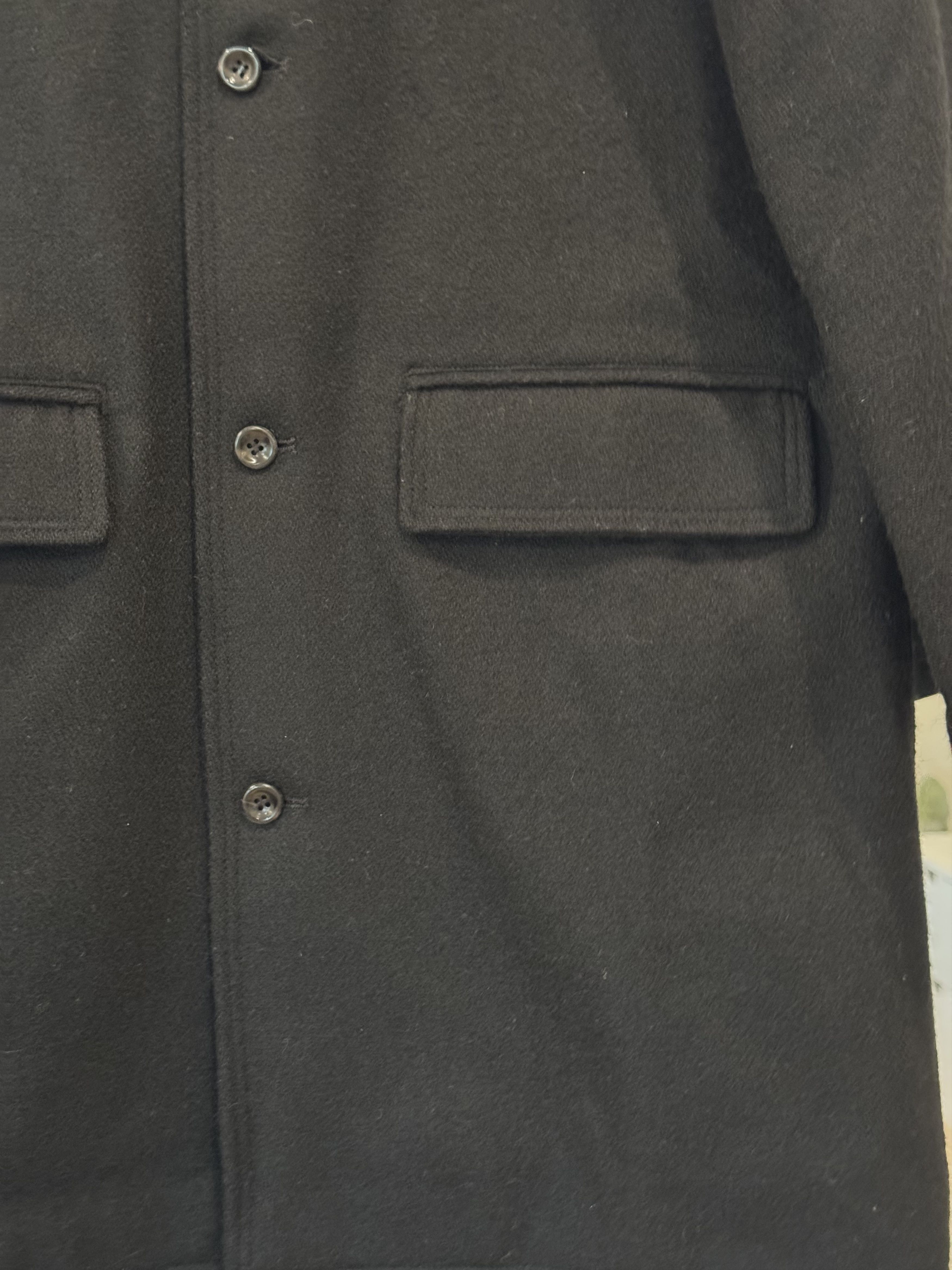 A.P.C. APC Long Hooded Wool Coat Black - Medium Size US M / EU 48-50 / 2 - 2 Thumbnail