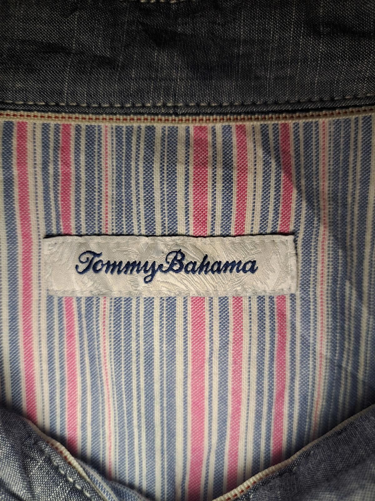 Tommy Bahama Tommy Bahama Button Up Shirt Mens XL Pink Striped Cotton Size US XL / EU 56 / 4 - 2 Thumbnail