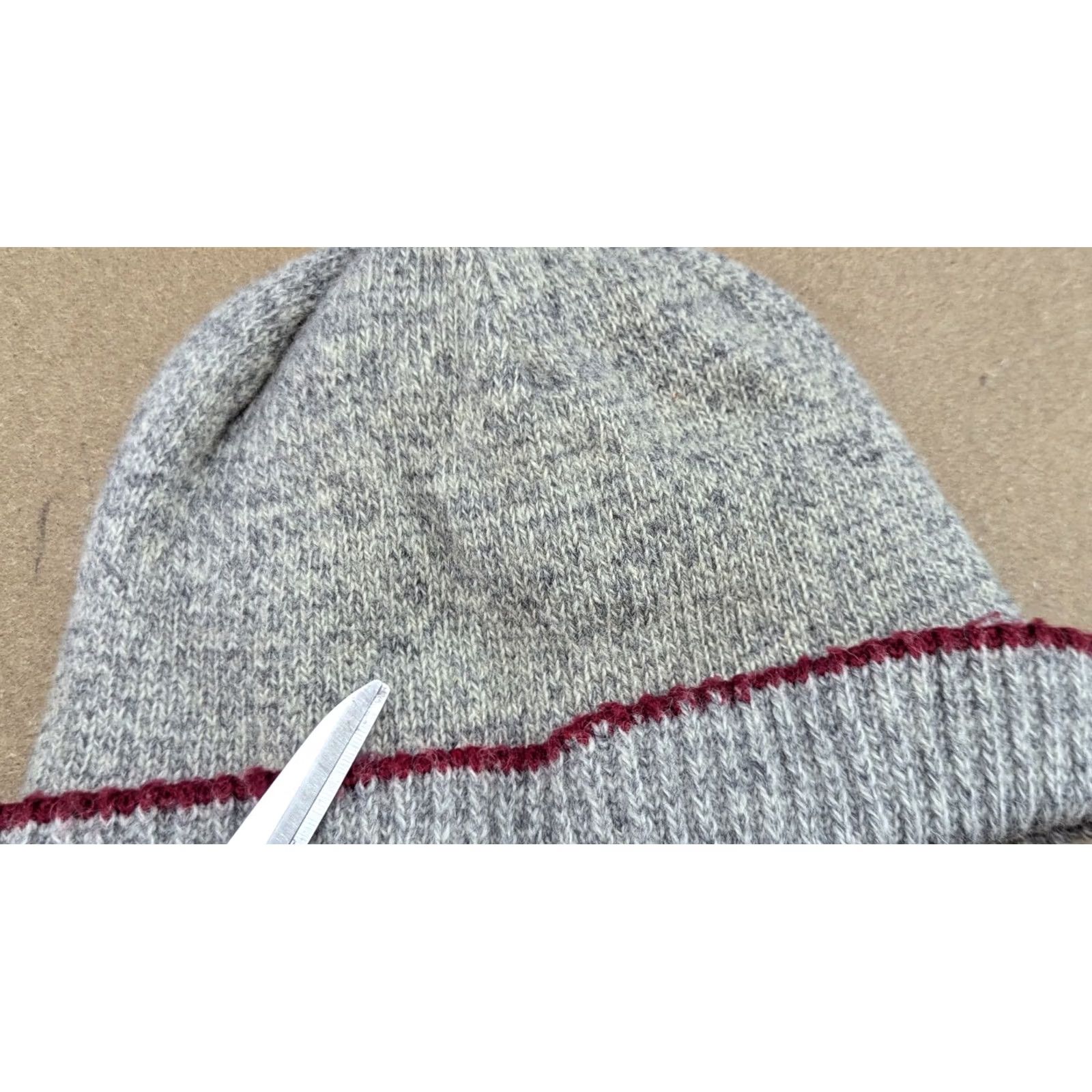 Gant VINTAGE GANT Wool Beanie Hat Size S-M Gray Cuffed Ribbon Insulated Beanie Mens Womens Unisex Adults Knit Wool Insulated Moisture Wicking Size ONE SIZE - 3 Thumbnail