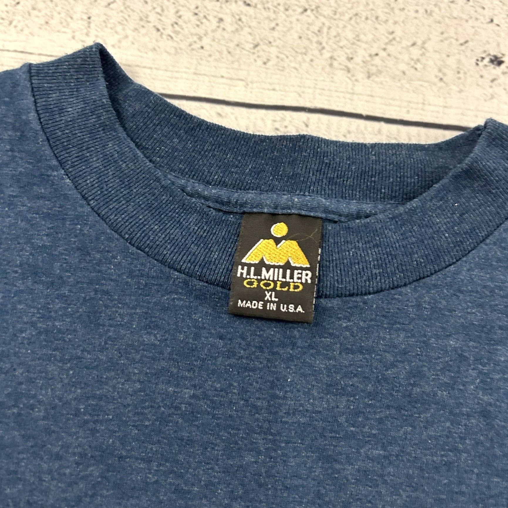 Vintage VINTAGE HL Miller Gold Aloha Hawaii Short Sleeve T Shirt Men XL Blue Size US XL / EU 56 / 4 - 2 Thumbnail