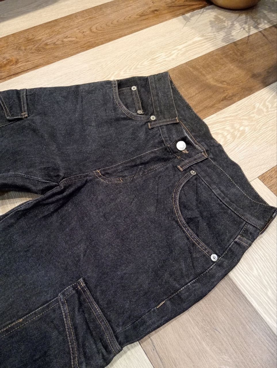 Gucci VINTAGE GUCCI BUCKLE BACK CARGO SELVEDGE JEANS Size US 30 / EU 46 - 6 Thumbnail