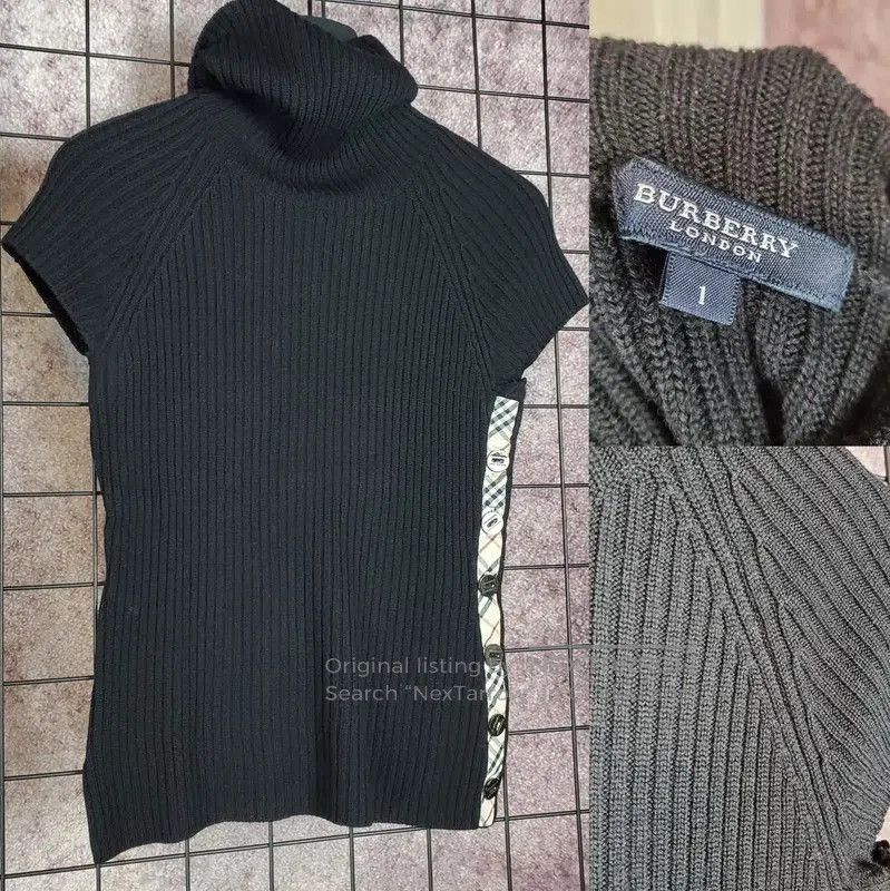 Burberry Burberry Black Wool Turtleneck Knit Top. Size S / US 4 / IT 40 - 3 Thumbnail