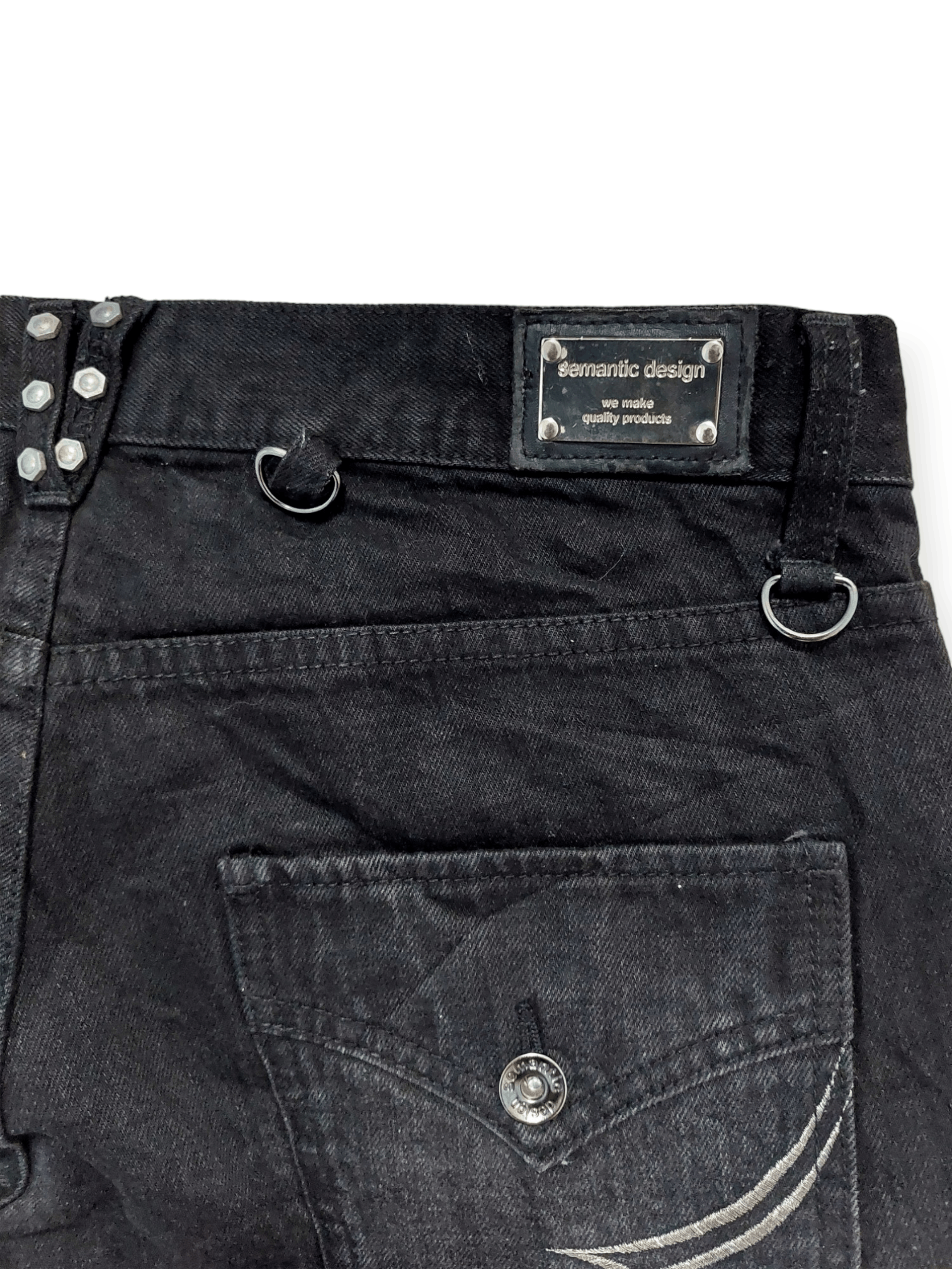 semanticdesign Flare Jeans Semantic Design Black Boot Cut Size US 34 / EU 50 - 17 Thumbnail