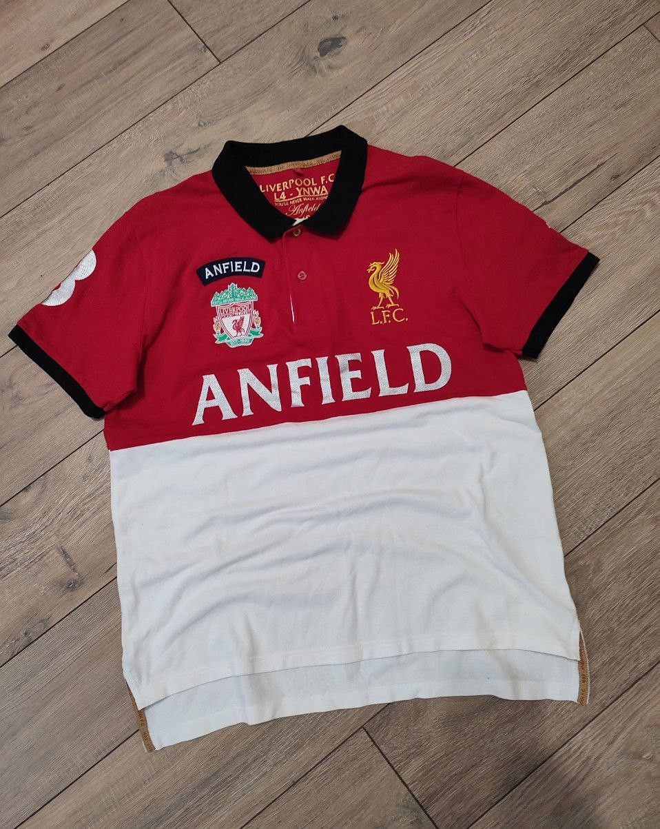 Other Soccer Polo T shirt LFC Liverpool team ,big logo embroidered Size US L / EU 52-54 / 3 - 1 Thumbnail