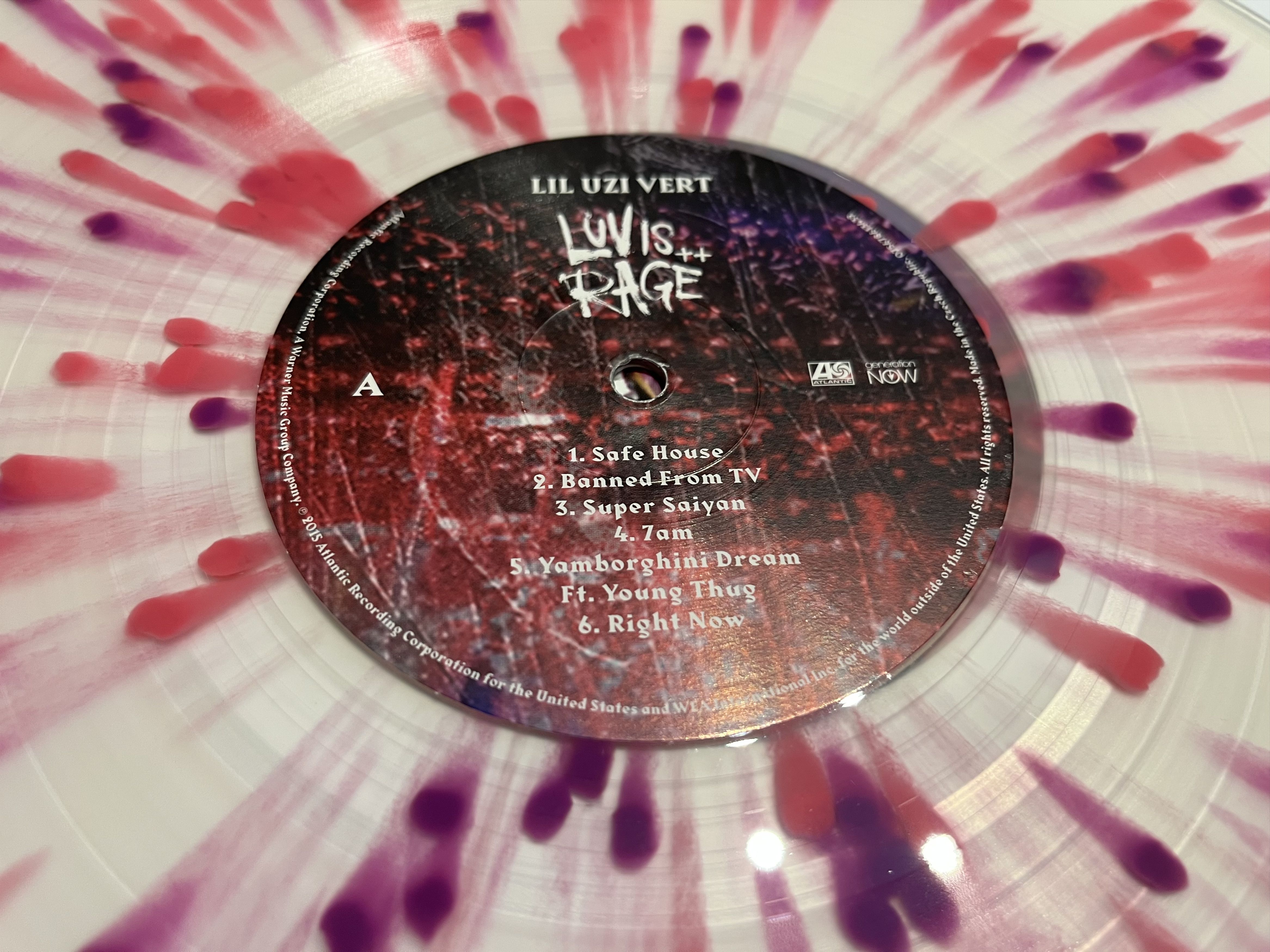 Lil Uzi Vert Lil Uzi Vert Luv Is Rage Vinyl Size ONE SIZE - 5 Thumbnail