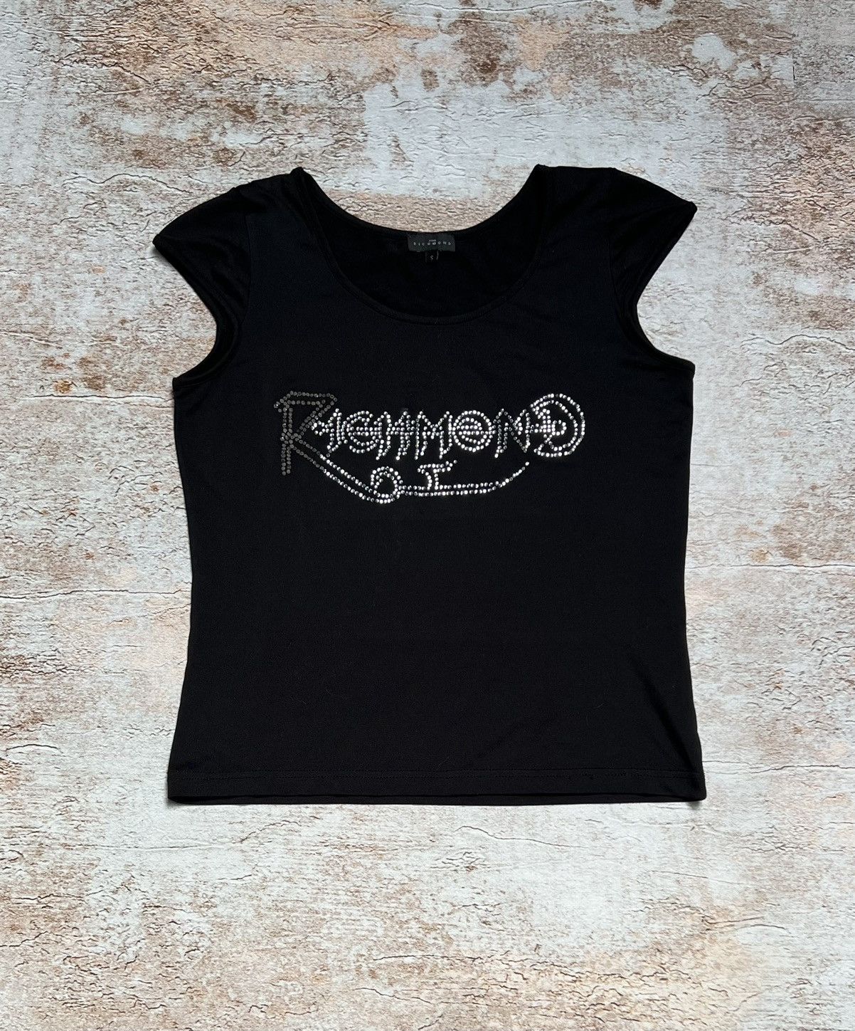 John Richmond × Vintage John Richmond elastic logo tank top Size S / US 4 / IT 40 - 1 Thumbnail