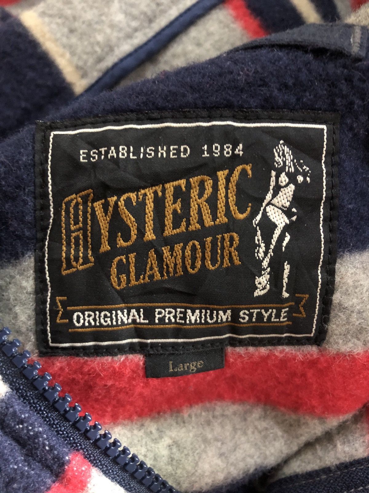 Hysteric Glamour Hysteric Glamour Stripe Wool Hooded Jacket Size US M / EU 48-50 / 2 - 3 Thumbnail