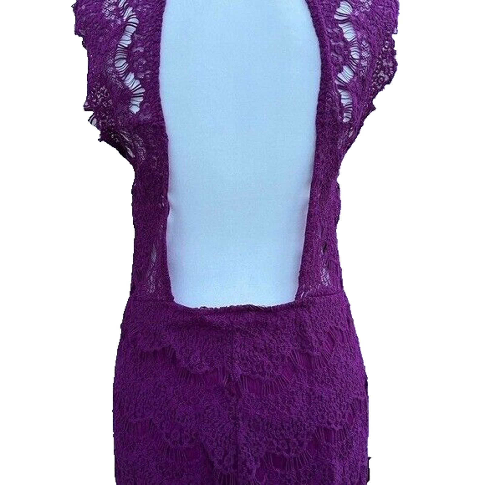 Free People Free people women dress size Large purple color A000274 Size L / US 10 / IT 46 - 4 Thumbnail