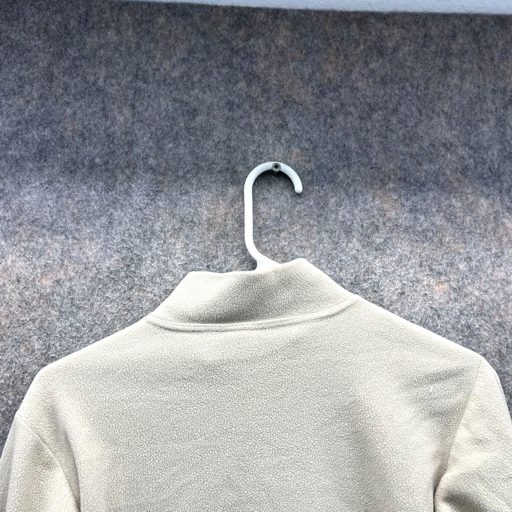 Vintage REI Sweater Women Medium Khaki 1/2 Zip Pullover Fleece Polyester Vintage Jacket Size M / US 6-8 / IT 42-44 - 3 Thumbnail