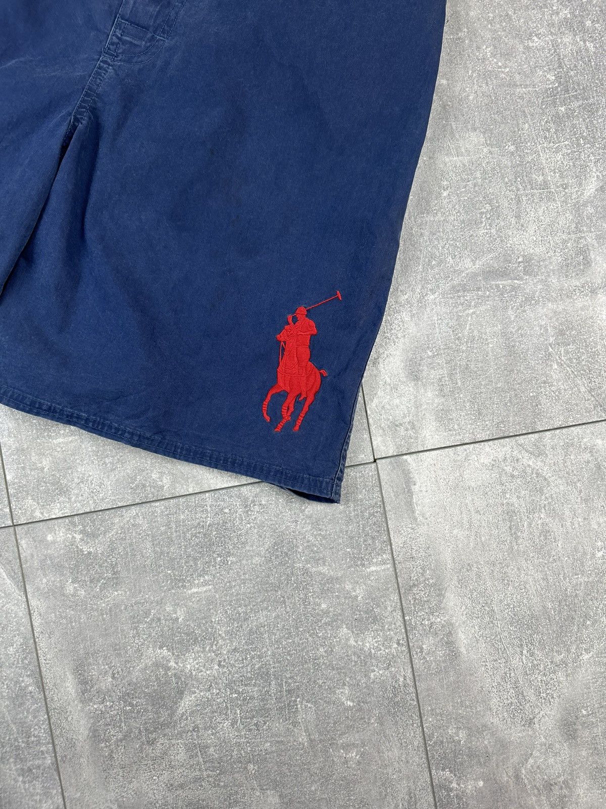 Polo Ralph Lauren Polo Ralph Lauren 3 Swimwear Blue Retro Shorts Size US 34 / EU 50 - 3 Thumbnail