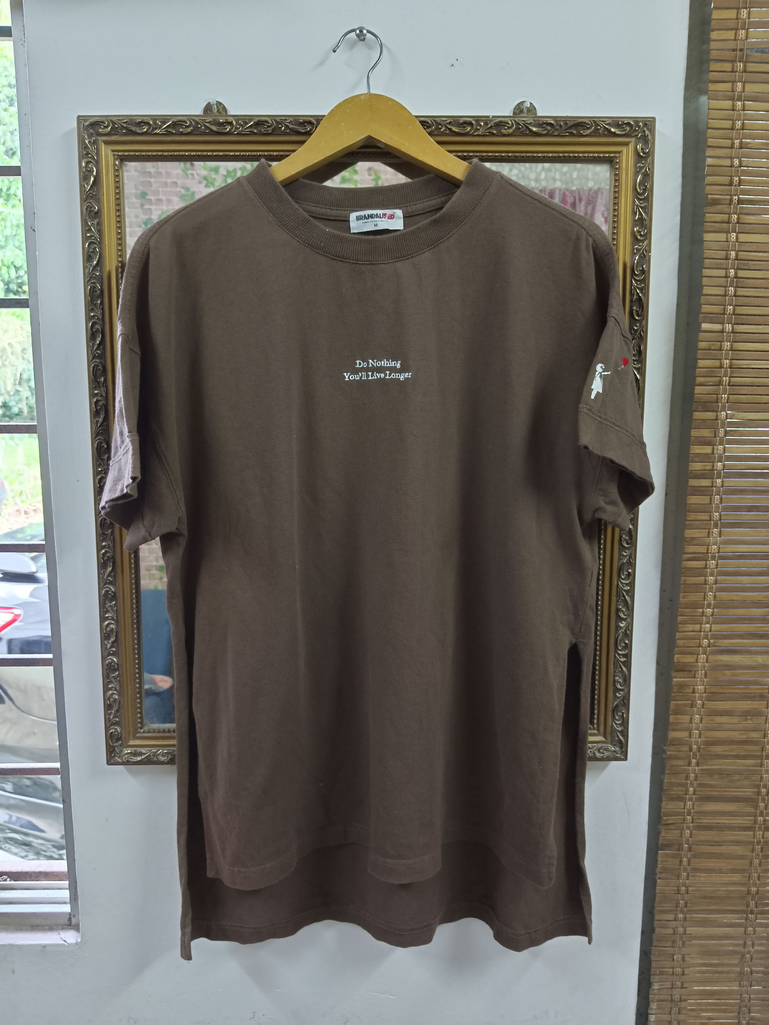 Japanese Brand BRANDALISED DO NOTHING YOU'LL LIVE LONGER Size US M / EU 48-50 / 2 - 2 Thumbnail