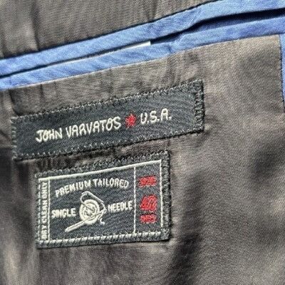 John Varvatos John Varvatos USA Classic Wool Blazer Two-Button Sport Coat Size 40R - 6 Thumbnail