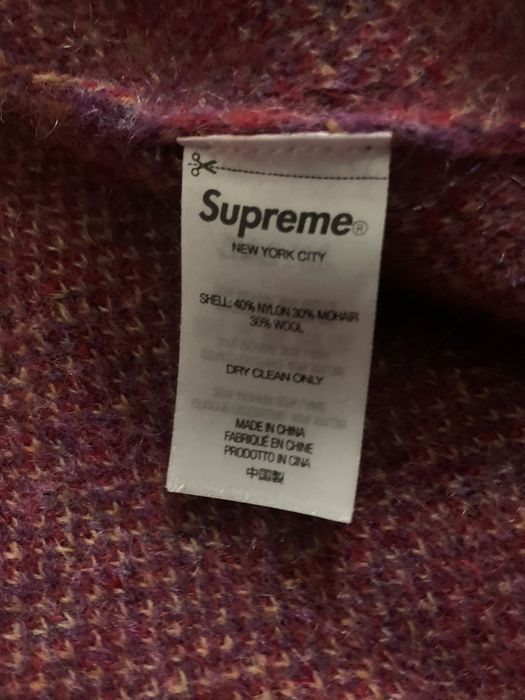 Supreme SUPREME Men's Abstract Stripe Cardigan Purple Size:Xl