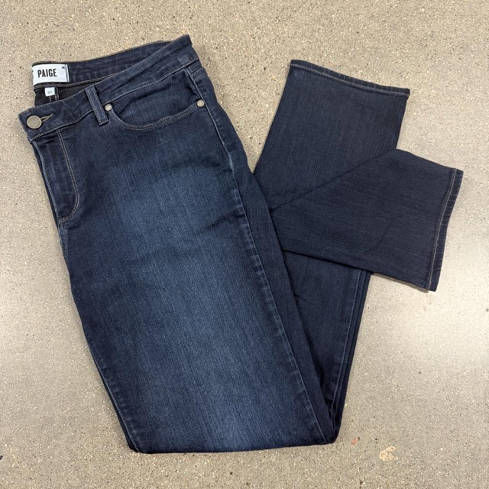 Paige NWOT Paige Skyline Skinny Jean Premium Denim Dark Wash - 32 Size 32" / US 10 / IT 46 - 3 Thumbnail