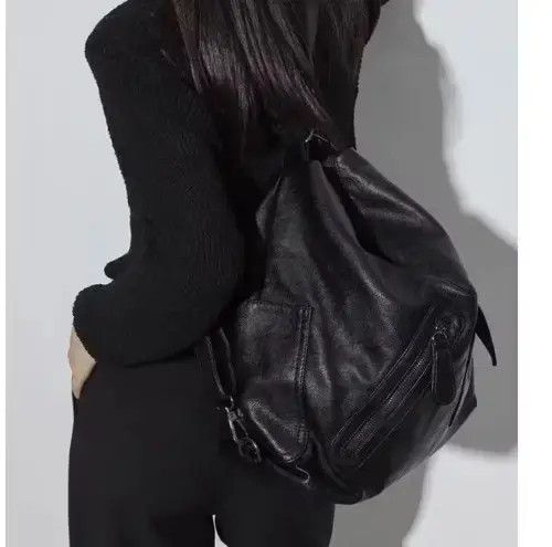 Japanese Brand PU Leather Shoulder Bag Boxy Size ONE SIZE - 4 Thumbnail