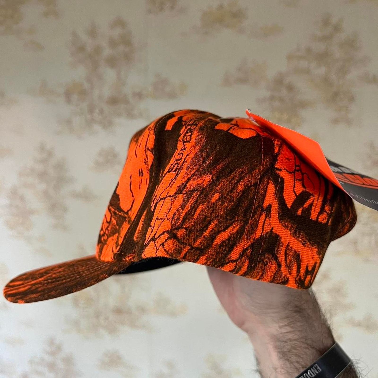 Vintage 00s Wilmar Sportsman's Club Hat | Camo & Blaze Orange | OSFA Size ONE SIZE - 2 Thumbnail