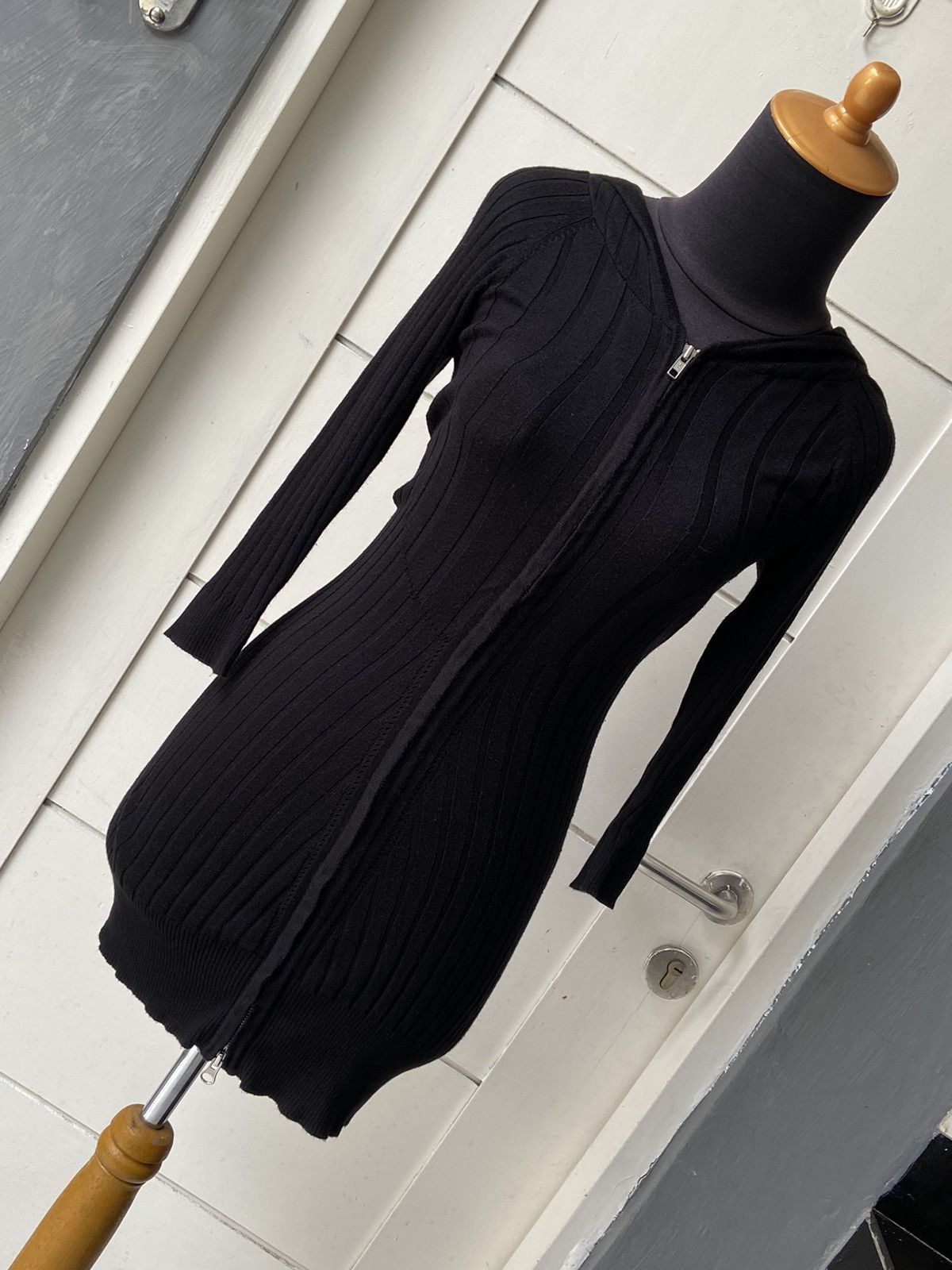 Tornado Mart TORNADO MART Black Knit Jacket Size US XS / EU 42 / 0 - 4 Thumbnail