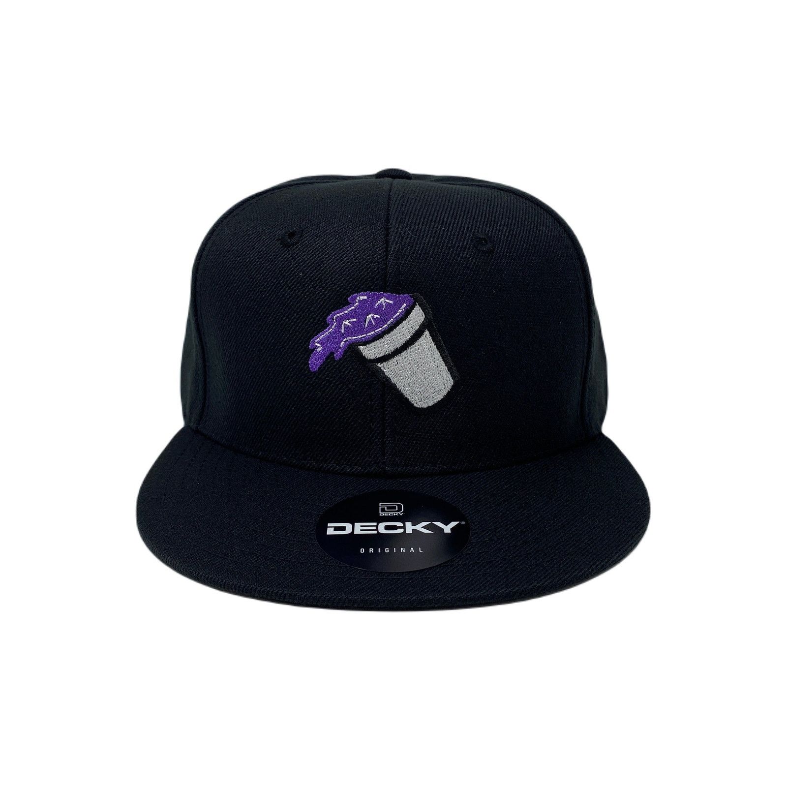 Other Purple Drank Snapback Hat All Black Size ONE SIZE - 2 Thumbnail