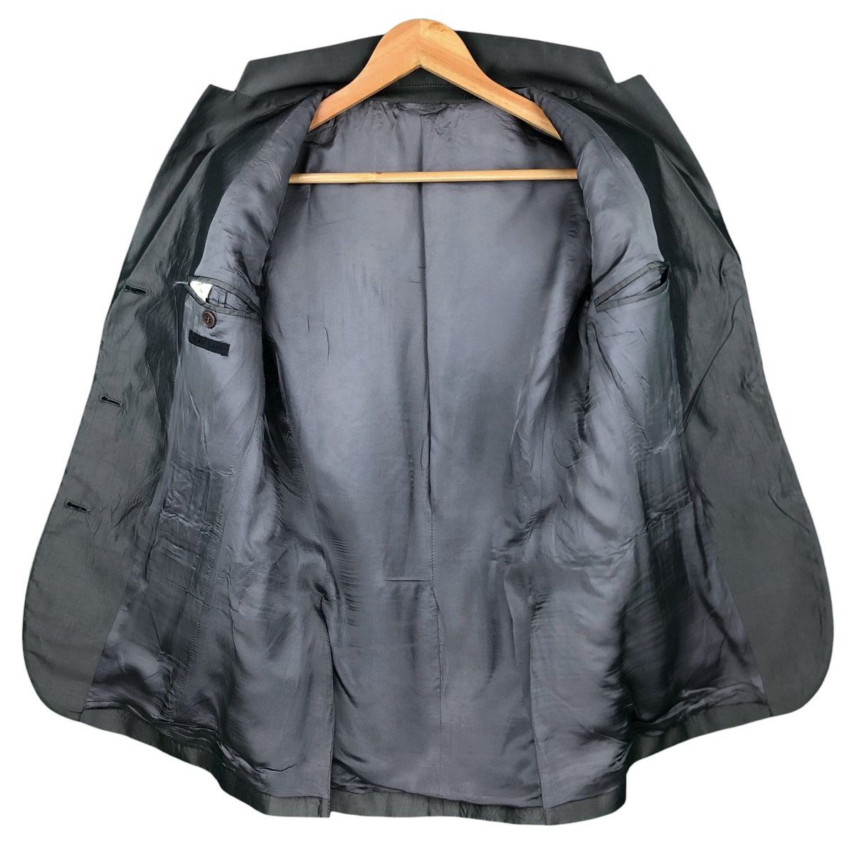 Helmut Lang Helmut Lang Metallic Silk Polyester Blazer Jacket Italy Size S / US 4 / IT 40 - 9 Thumbnail