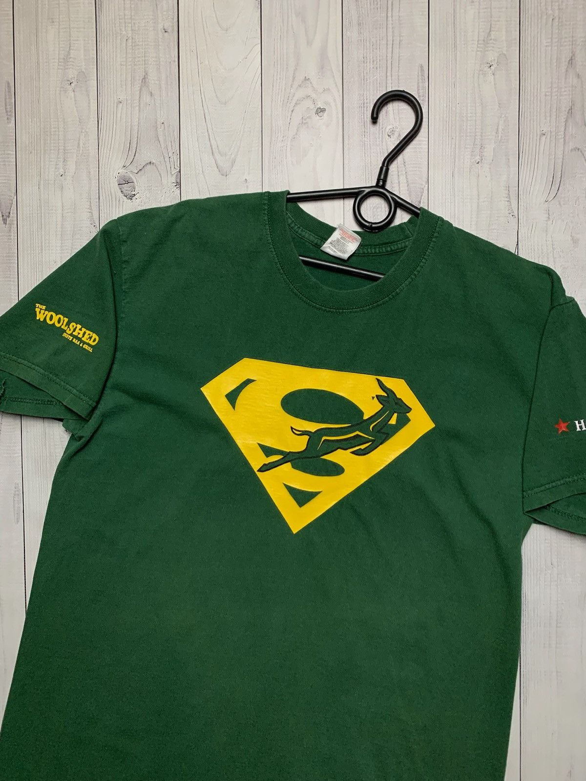 Vintage Vintage South Africa rugby tee x Superman rare 2009 L green Size US L / EU 52-54 / 3 - 2 Thumbnail