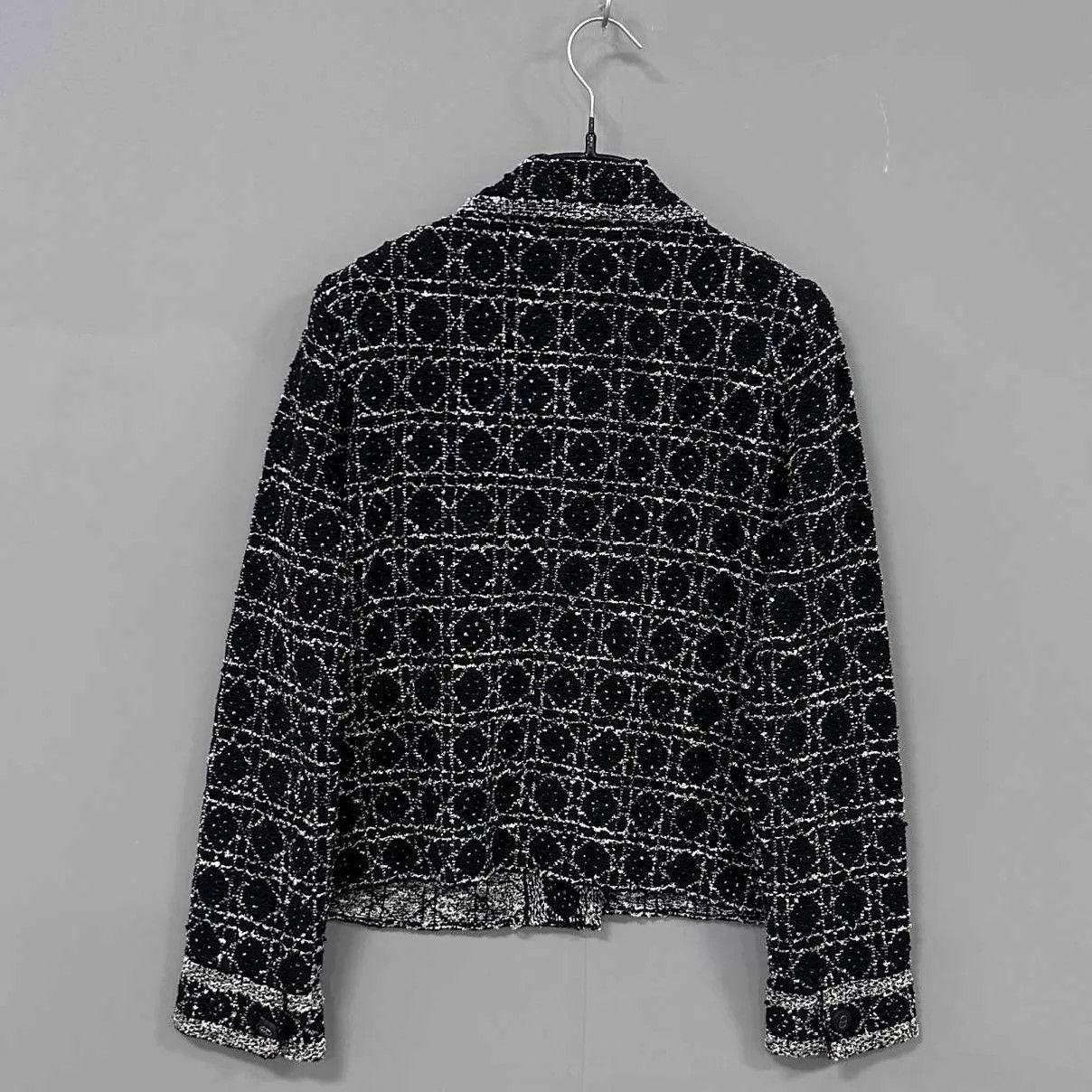 Dior Dior Black White Houndstooth Tweed Jacket Size 36 Size XS / US 0-2 / IT 36-38 - 3 Thumbnail