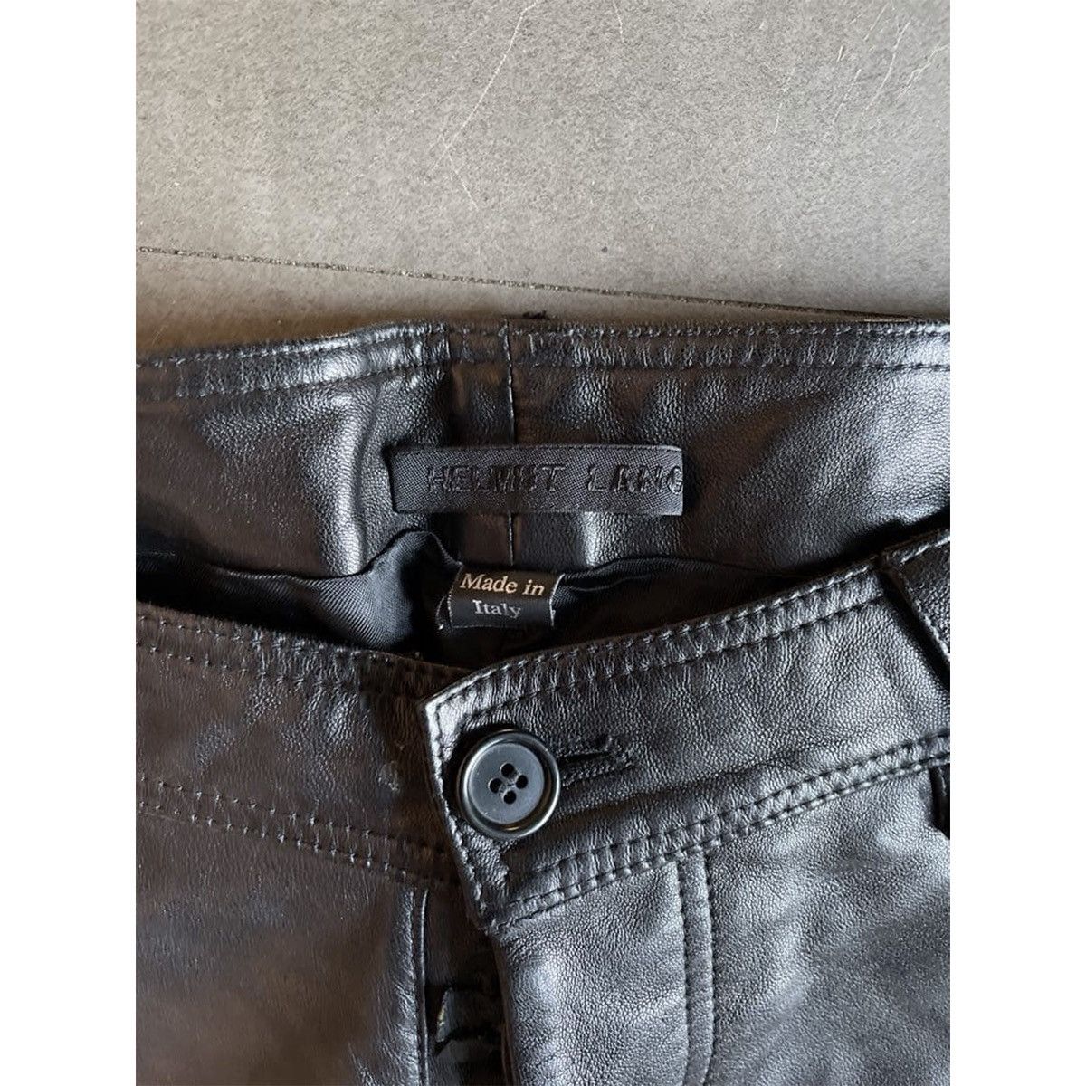 Helmut Lang LEATHER PANTS Size US 28 / EU 44 - 2 Thumbnail