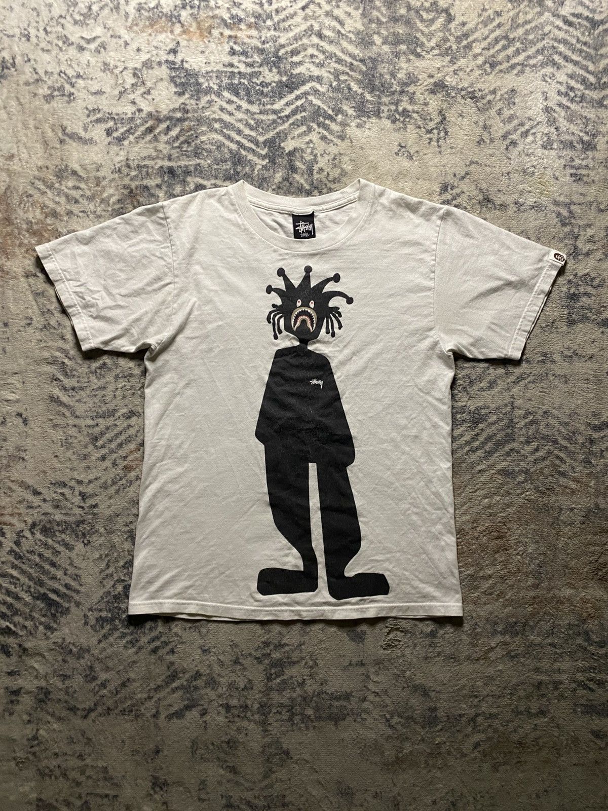 Bape Stussy Shark Tee | Grailed