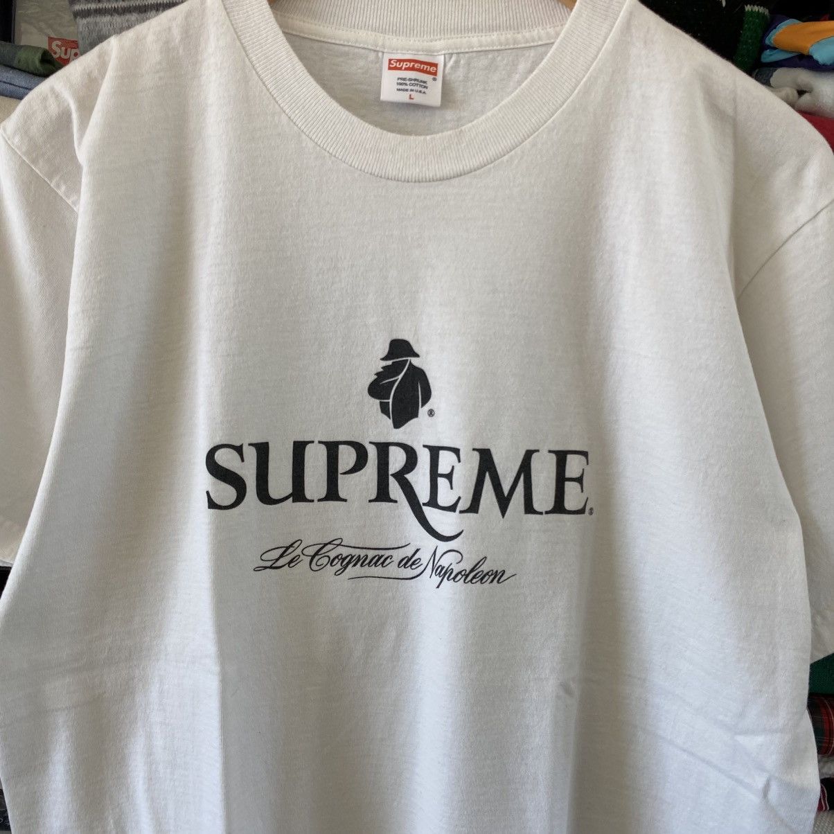 Supreme Vintage Supreme Cognac Courvoisier T-Shirt White 2008 Size US L / EU 52-54 / 3 - 2 Thumbnail
