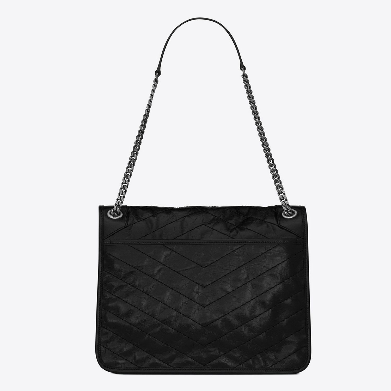 Saint Laurent Paris o1b1hav110125 Size: OS / Niki Large Vintage Leather Black Size ONE SIZE - 3 Thumbnail